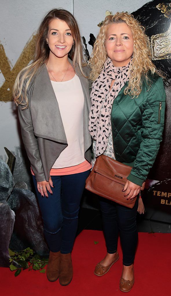 Emer Coughlan and Louise Coughlan pictured at the Irish Premiere Screening of King Arthur: Legend of the Sword at the Savoy Cinema on O'Connell Street, Dublin. Picture: Brian McEvoy