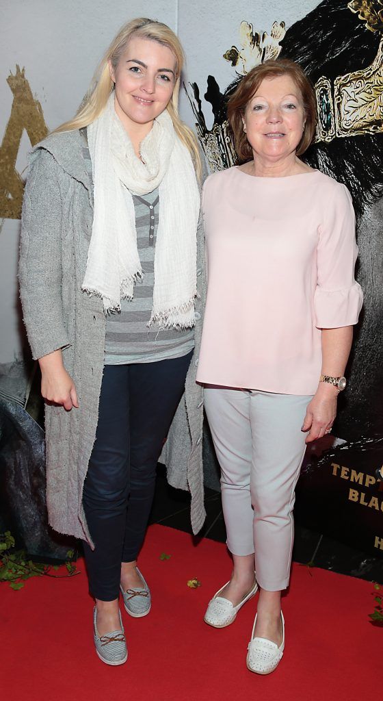 Denise Coughlan and Elisabeth Coughlan pictured at the Irish Premiere Screening of King Arthur: Legend of the Sword at the Savoy Cinema on O'Connell Street, Dublin. Picture: Brian McEvoy