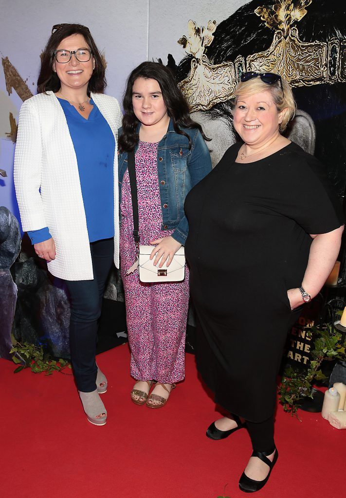 Ailish Cantwell, Ava Kavanagh and Carmel Breheny pictured at the Irish Premiere Screening of King Arthur: Legend of the Sword at the Savoy Cinema on O'Connell Street, Dublin. Picture: Brian McEvoy