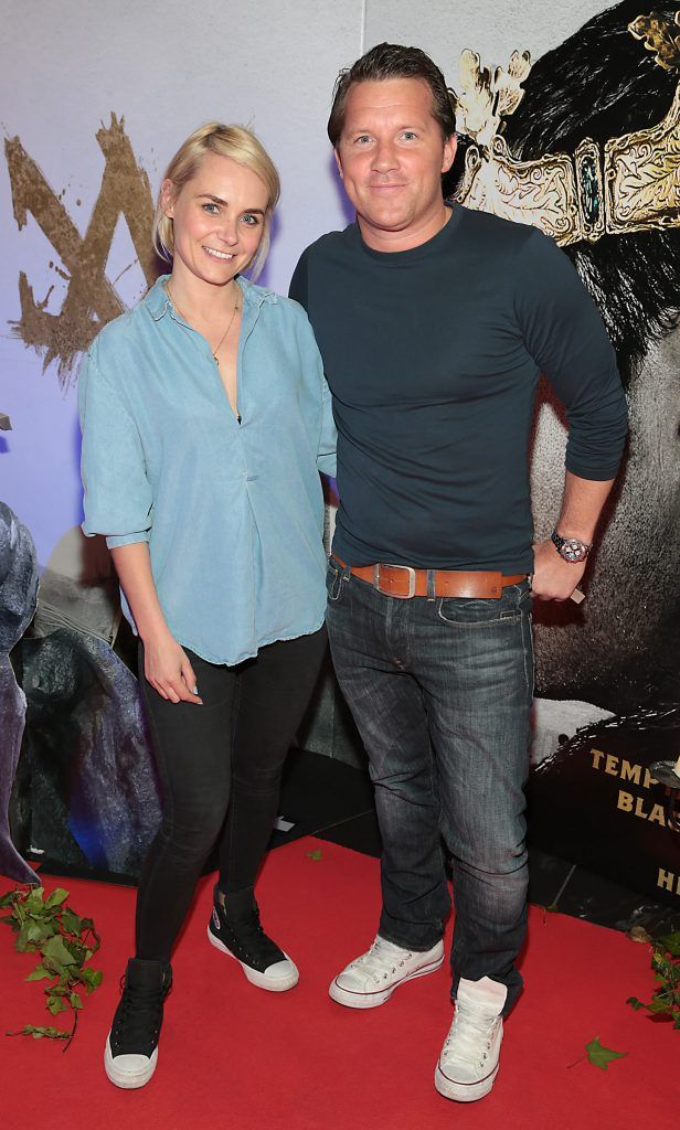 Grainne Ryan and Owen Clarke pictured at the Irish Premiere Screening of King Arthur: Legend of the Sword at the Savoy Cinema on O'Connell Street, Dublin. Picture: Brian McEvoy
