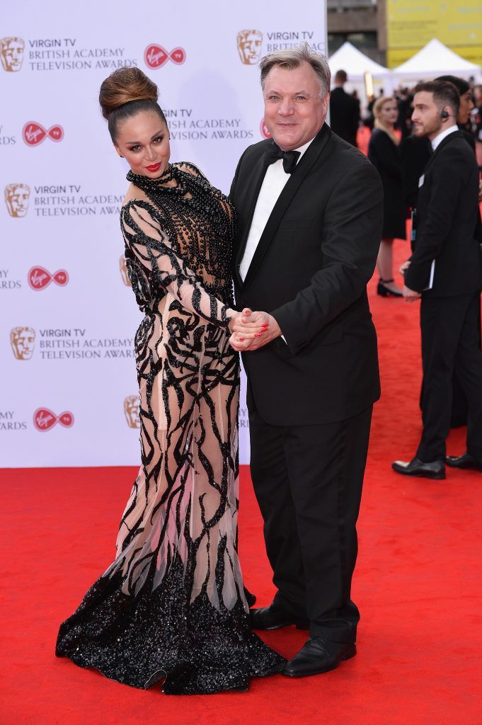 Katya Jones (L) and Ed Balls attend the Virgin TV BAFTA Television Awards at The Royal Festival Hall on May 14, 2017 in London, England.  (Photo by Jeff Spicer/Getty Images)