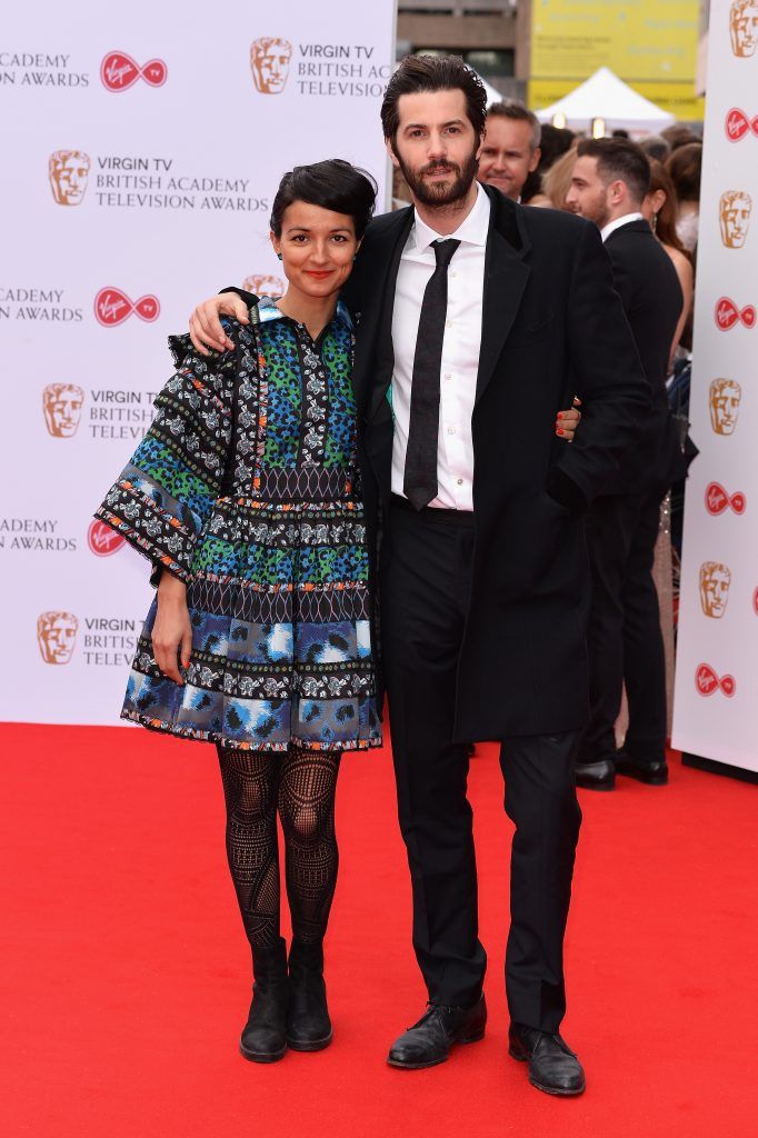 Jim Sturgess (R) and guest attend the Virgin TV BAFTA Television Awards at The Royal Festival Hall on May 14, 2017 in London, England.  (Photo by Jeff Spicer/Getty Images)