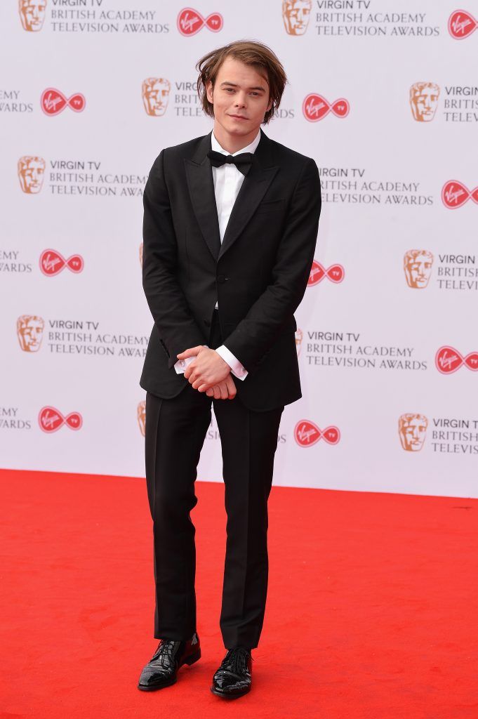 Charlie Heaton attends the Virgin TV BAFTA Television Awards at The Royal Festival Hall on May 14, 2017 in London, England.  (Photo by Jeff Spicer/Getty Images)