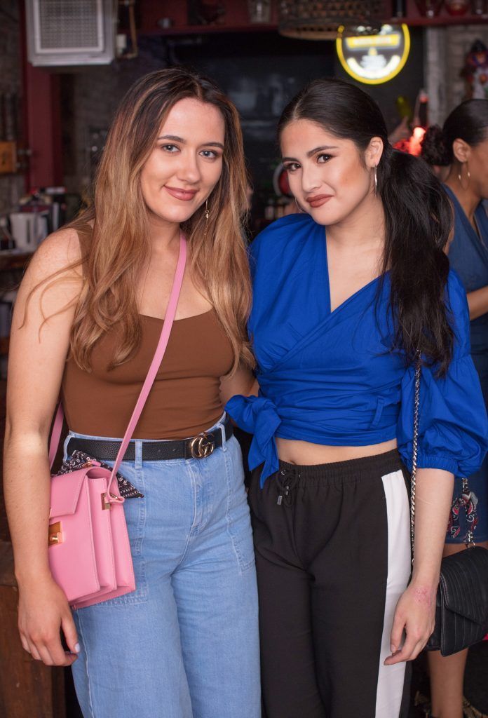 Eva Witter & Claire Kelly pictured at the Primark International Menswear Influencer event in Dublin to launch the Bemusement High Summer Collection at Yamamori Tengu. Photo: Anthony Woods