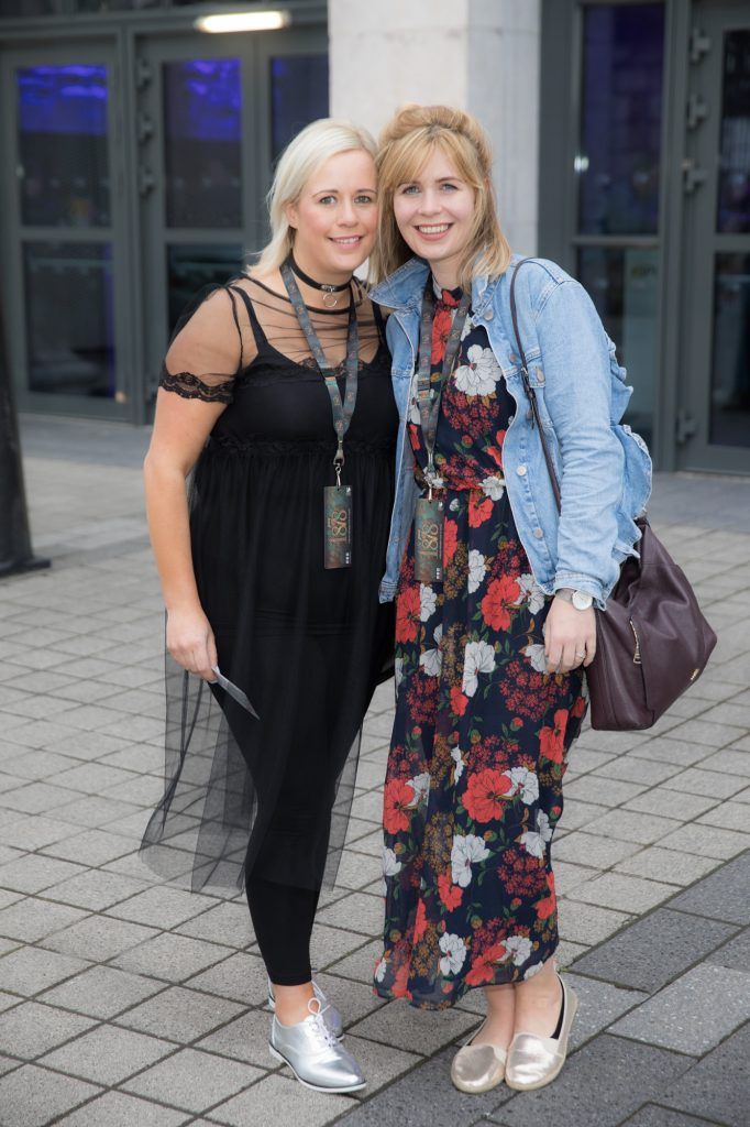 Susan Murray and Sinead Sweeney pictured at the 1878, the Private Members Club at 3Arena before the Take That show. Pic: Naoise Culhane
