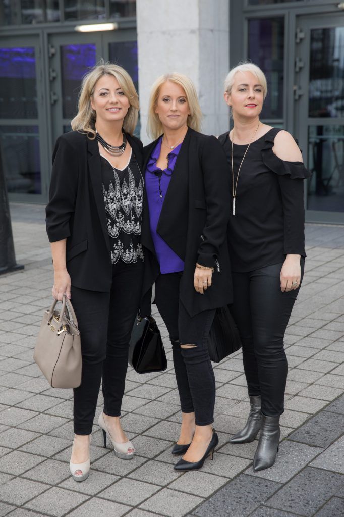 Mary, Sandra and Louise Denton pictured at the 1878, the Private Members Club at 3Arena before the Take That show. Pic: Naoise Culhane