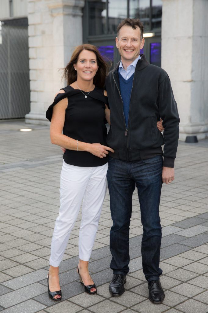 Fiona Norris and Michael Neary pictured at the 1878, the Private Members Club at 3Arena before the Take That show. Pic: Naoise Culhane