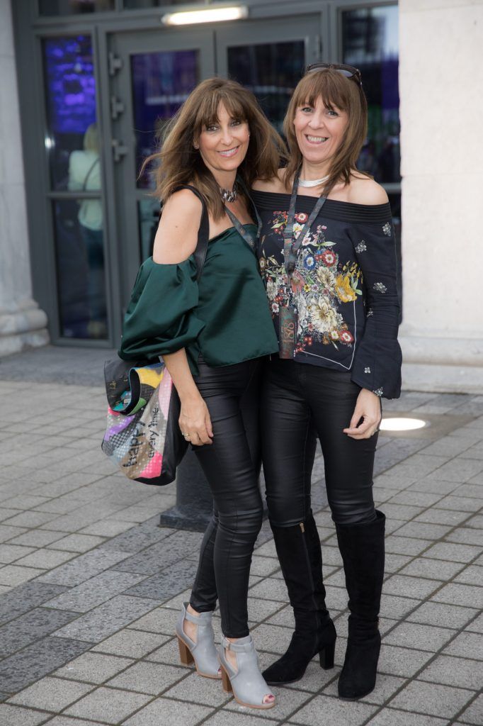 Sandy Curran and Val Farmer pictured at the 1878, the Private Members Club at 3Arena before the Take That show. Pic: Naoise Culhane