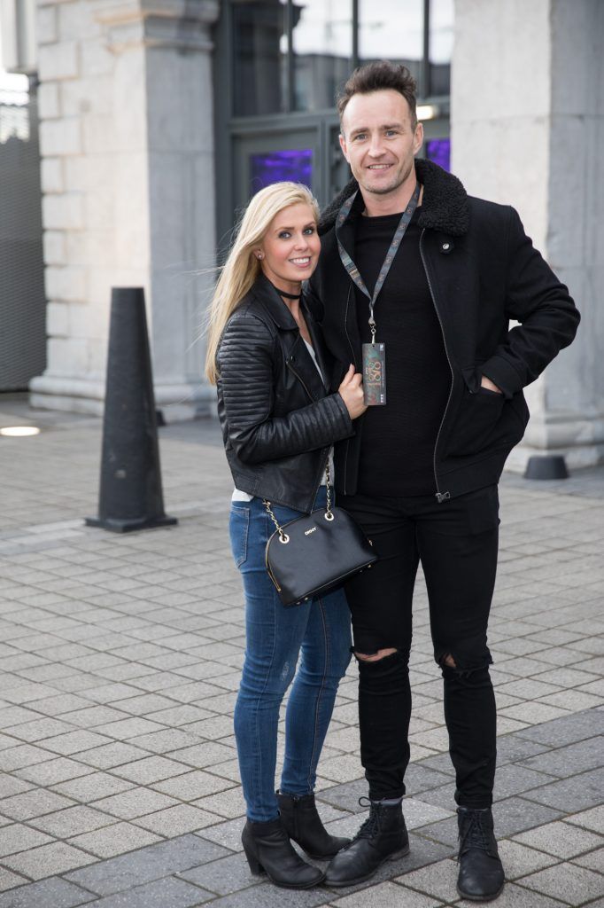 Joanne Mulholland and Robert Kelly pictured at the 1878, the Private Members Club at 3Arena before the Take That show. Pic: Naoise Culhane