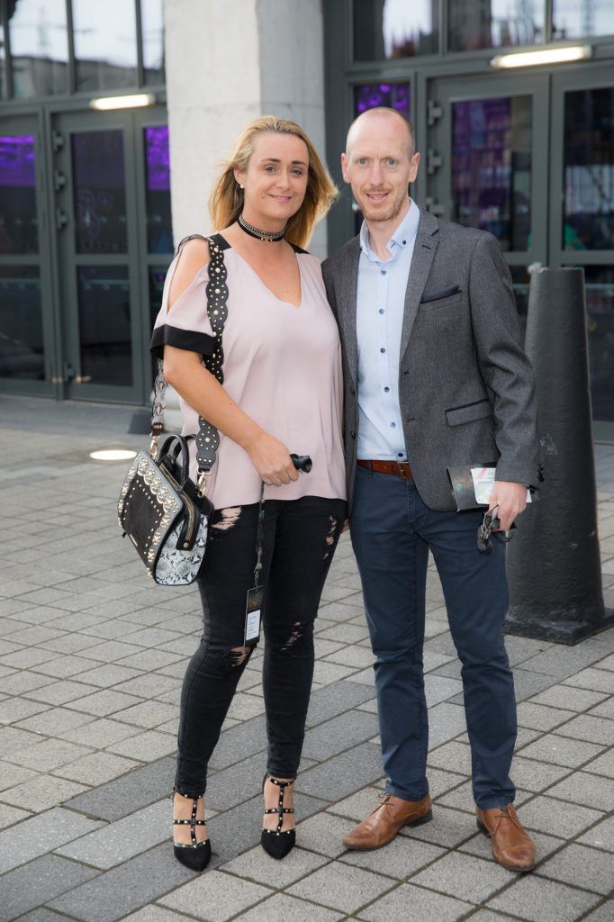 Rachel and Keith Dixon pictured at the 1878, the Private Members Club at 3Arena before the Take That show. Pic: Naoise Culhane