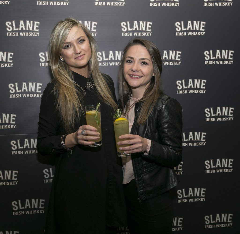 Free repro - Photo - Paul Sherwood
Launch of Slane Whiskey at the East Side Tavern, Leeson Street, Dublin. May 2017.
Official launch of Slane Irish Whiskey – a new to market premium Irish Whiskey brand, which will be distilled on the grounds of Slane Castle, Co. Meath
Pictured - Lubi Jelsovkova, Diana Pop