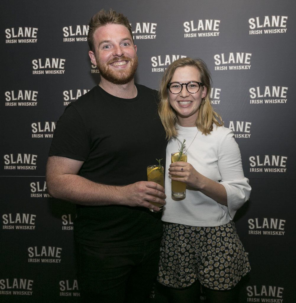 Free repro - Photo - Paul Sherwood
Launch of Slane Whiskey at the East Side Tavern, Leeson Street, Dublin. May 2017.
Official launch of Slane Irish Whiskey – a new to market premium Irish Whiskey brand, which will be distilled on the grounds of Slane Castle, Co. Meath
Pictured - Marcus O’Laoire, Taz Kelleher