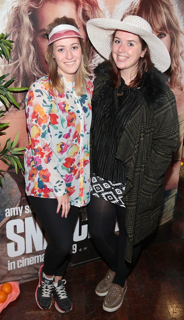 Laura Behan and Claire Behan at the special gala screening of Snatched at Cineworld, Dublin. Picture: Brian McEvoy