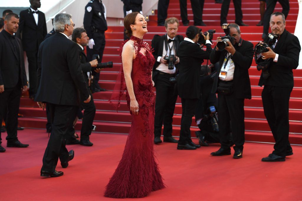 Actress Julianne Moore attends the "Ismael's Ghosts (Les Fantomes d'Ismael)" screening and Opening Gala during the 70th annual Cannes Film Festival at Palais des Festivals on May 17, 2017 in Cannes, France.  (Photo by Pascal Le Segretain/Getty Images)