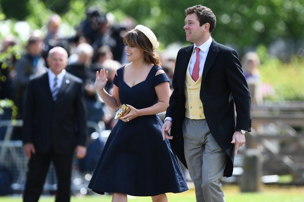 Princess Beatrice of York attends the wedding of Pippa Middleton and James Matthews at St Mark's Church on May 20, 2017 in Englefield Green, England.  (Photo by Justin Tallis - WPA Pool/Getty Images)