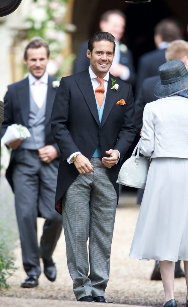 Spencer Matthews at the wedding of Pippa Middleton and James Matthews at St Mark's Church, Englefield on 20 May 2017 (Photo: WENN.com)