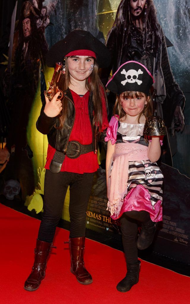Ravan and Teagan Flynn-Smith from Glasnevin pictured at a special preview screening of Disney's all new Pirates of the Caribbean: Salazar's Revenge at the Savoy Cinema, Dublin (20th May 2017). Picture Andres Poveda