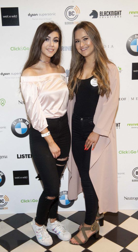 Molly Roberts and Olivia Virlan Ciamh McCrory pictured at BLOGGERCONF, Ireland's leading social media summit at the Round Room, Mansion House, Saturday 20th May 2017. Pic: Patrick O'Leary