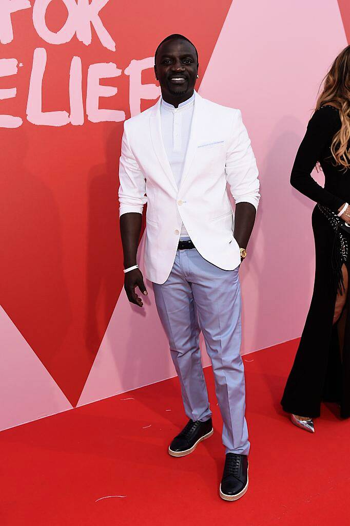 Akon attends the Fashion for Relief event during the 70th annual Cannes Film Festival at Aeroport Cannes Mandelieu on May 21, 2017 in Cannes, France.  (Photo by Antony Jones/Getty Images)