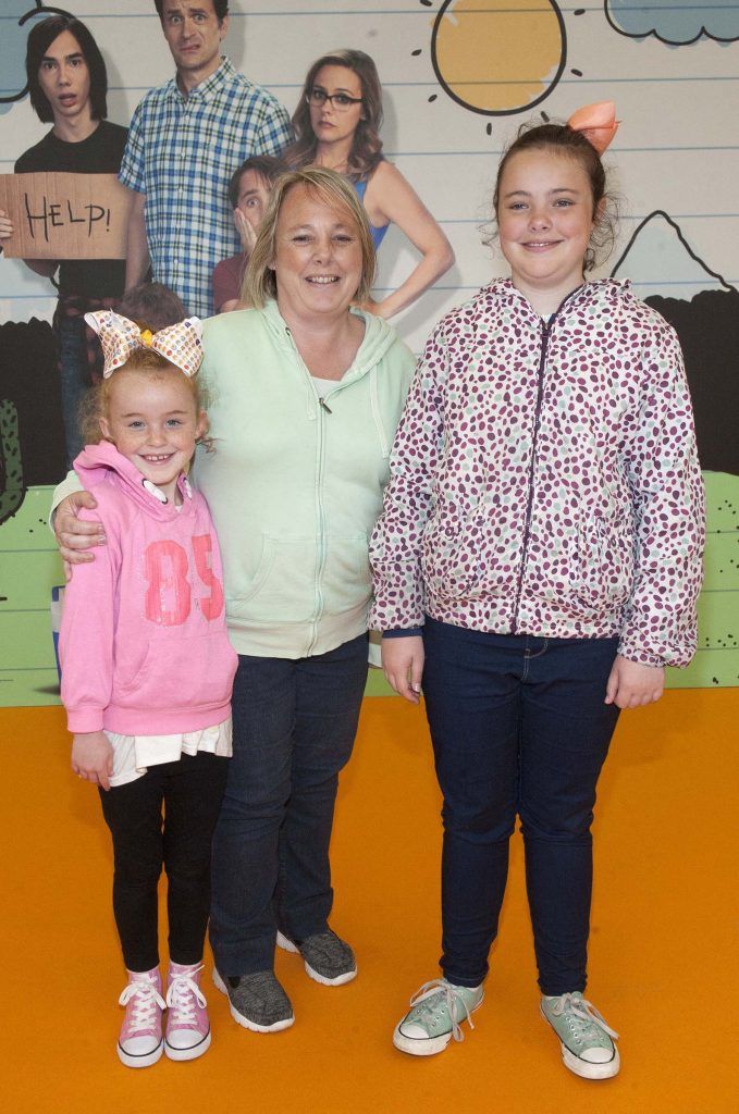 Linda Maguire, Niamh Maguire and Lorna Maguire at the special preview screening of Diary of A Whimpy Kid: The Long Haul at the Odeon Cinema in Point Village, Dublin. Picture: Patrick O'Leary