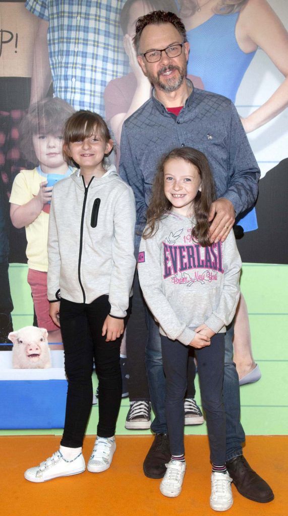 Brian Langan, Aoife Tyrrell and Niamh Langan at the special preview screening of Diary of A Whimpy Kid: The Long Haul at the Odeon Cinema in Point Village, Dublin. Picture: Patrick O'Leary