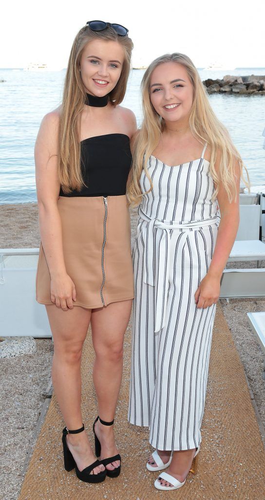 Aoife King and Niamh O Connor pictured as the Junk Kouture finalists attended the 70th annual Cannes Film Festival in France. Picture: Brian McEvoy