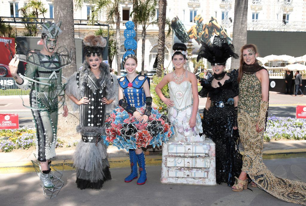 Bank of Ireland Junk Kouture Finalists as they attended the 70th annual Cannes Film Festival in France. Picture: Brian McEvoy