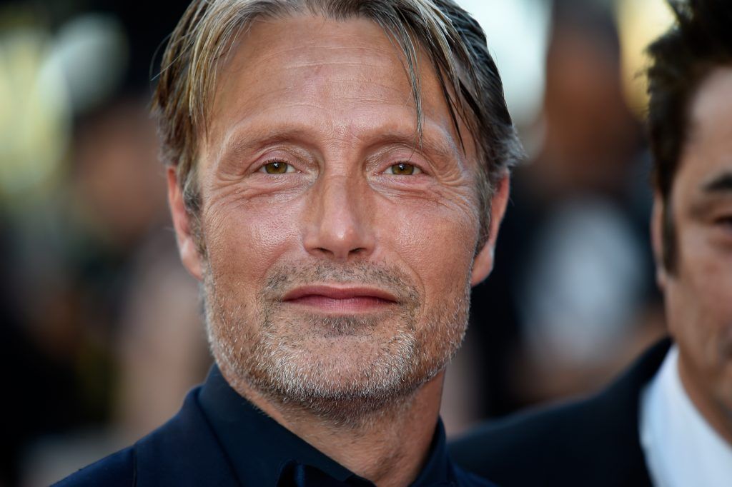Mads Mikkelsen attends the 70th Anniversary of the 70th annual Cannes Film Festival at Palais des Festivals on May 23, 2017 in Cannes, France.  (Photo by Antony Jones/Getty Images)