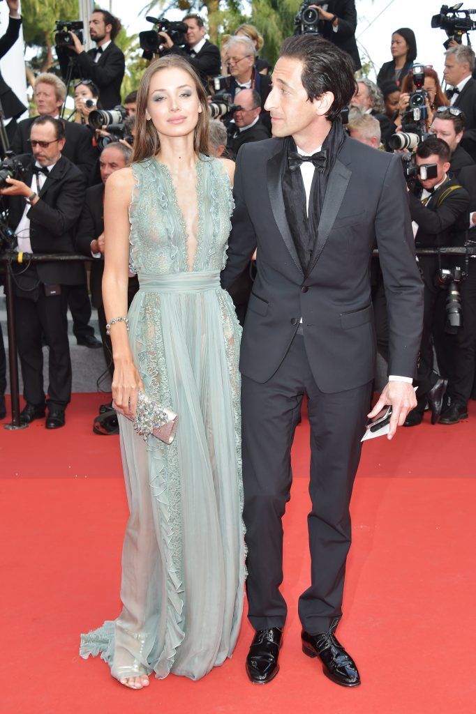 Lara Lieto (L) and Adrien Brody attend the 70th Anniversary screening during the 70th annual Cannes Film Festival at Palais des Festivals on May 23, 2017 in Cannes, France.  (Photo by Pascal Le Segretain/Getty Images)