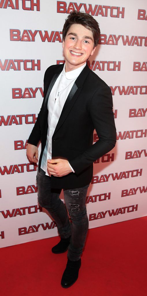 Brendan Murray at the Irish premiere screening of Baywatch at the Savoy Cinema on O'Connell Street, Dublin. Photo by Brian McEvoy