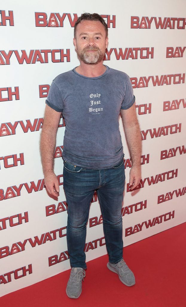 Eric Lalor at the Irish premiere screening of Baywatch at the Savoy Cinema on O'Connell Street, Dublin. Photo by Brian McEvoy