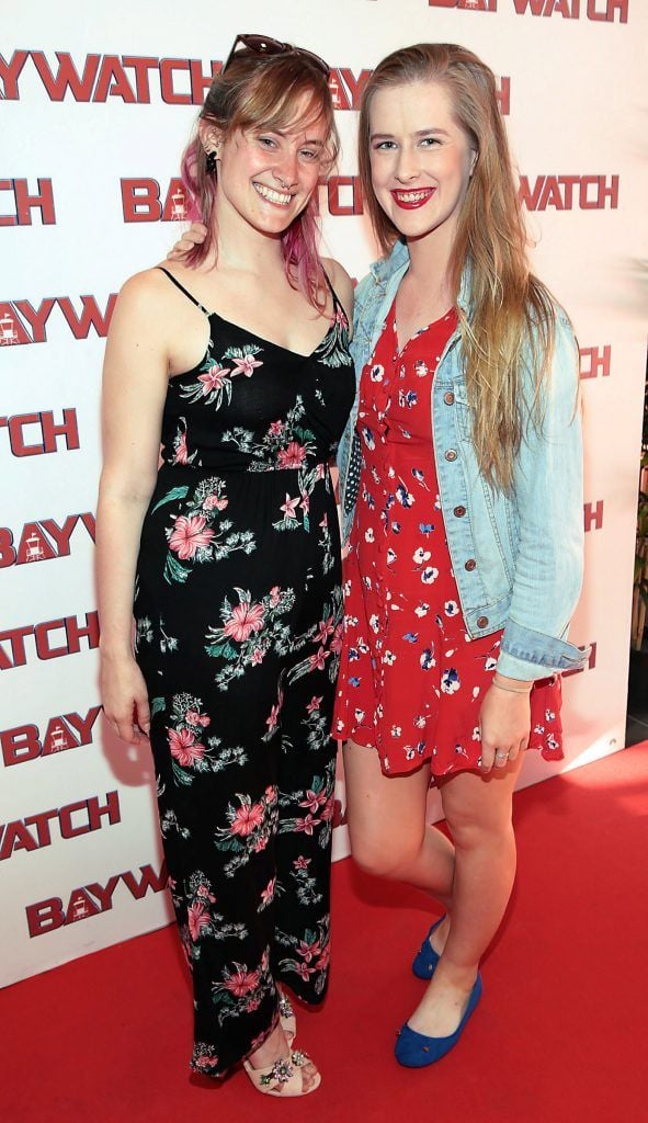 Katherine Campbell and Marion Kennedy at the Irish premiere screening of Baywatch at the Savoy Cinema on O'Connell Street, Dublin. Photo by Brian McEvoy