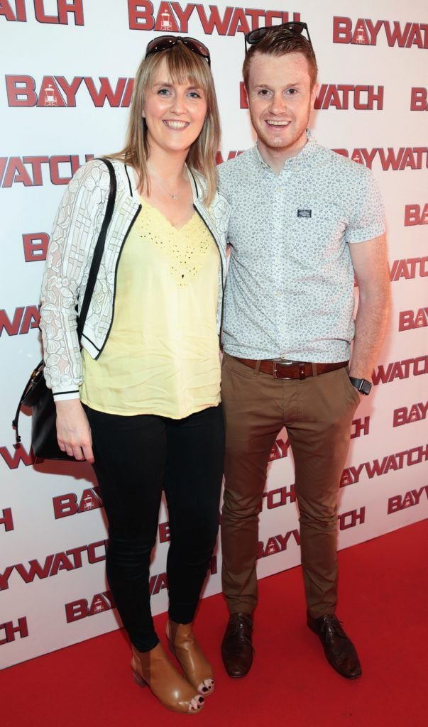 Farrah Lambe and Mark Gilsenan at the Irish premiere screening of Baywatch at the Savoy Cinema on O'Connell Street, Dublin. Photo by Brian McEvoy