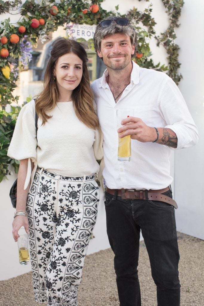 Adam Steele & Grace Cahill pictured at the launch of The House of Peroni in Dublin. It is open to the public from 25th of May to 4th of June 2017 at 1 Dame Lane, showcasing the best of contemporary Italian food and drink. Photo: Anthony Woods