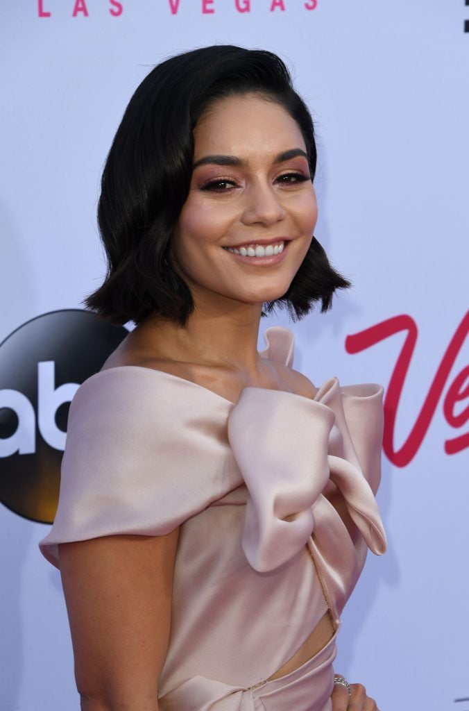 Vanessa Hudgens arrives at the 2017 Billboard Music Awards at the T-Mobile Arena on May 21, 2017 in Las Vegas, Nevada. (Photo by MARK RALSTON/AFP/Getty Images)