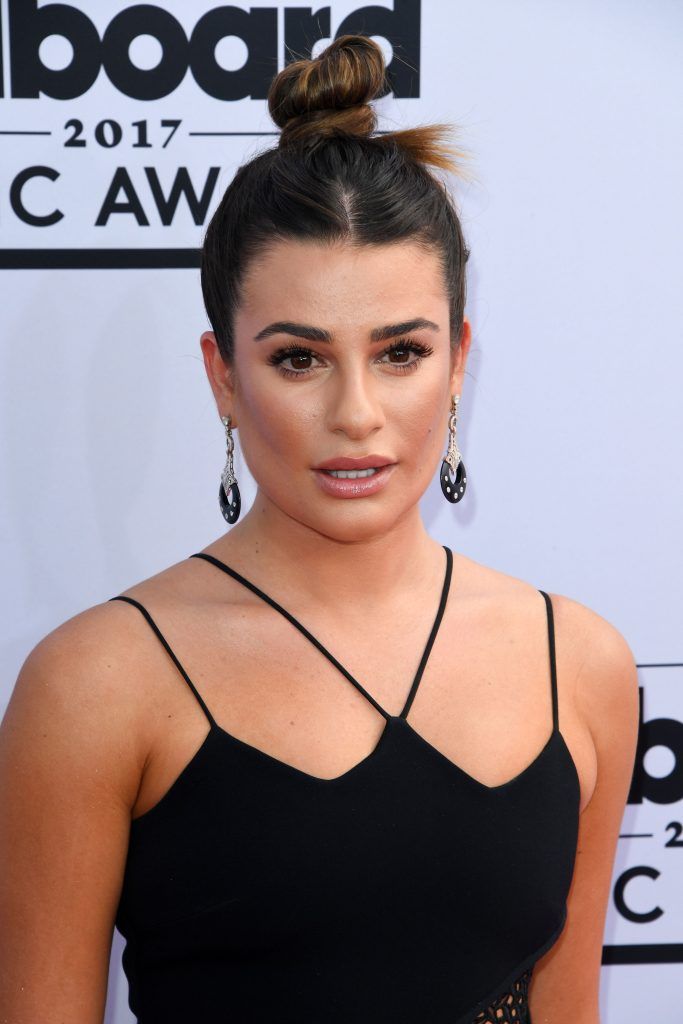 Actress Lea Michele arrives at the 2017 Billboard Music Awards at the T-Mobile Arena on May 21, 2017 in Las Vegas, Nevada. (Photo by MARK RALSTON/AFP/Getty Images)