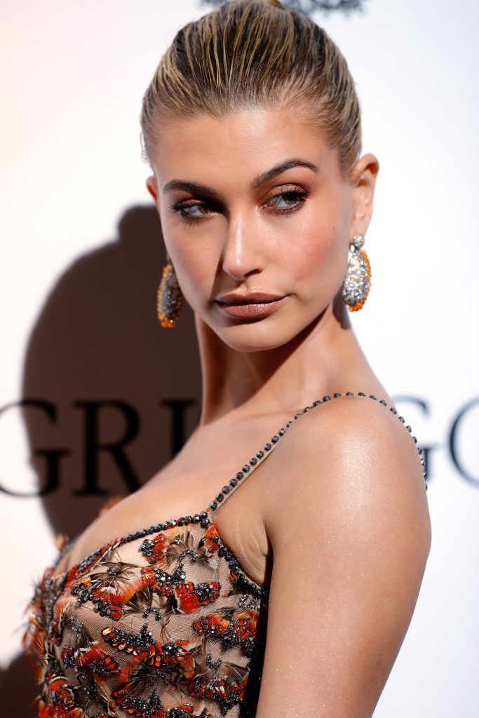Hailey Baldwin attends the DeGrisogono "Love On The Rocks" during the 70th annual Cannes Film Festival at Hotel du Cap-Eden-Roc on May 23, 2017 in Cap d'Antibes, France.  (Photo by Andreas Rentz/Getty Images)