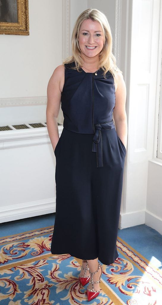 Andrea Hayes at the annual Cari Charity lunch hosted by Miriam Ahern at the Shelbourne Hotel, Dublin. Picture by Brian McEvoy.