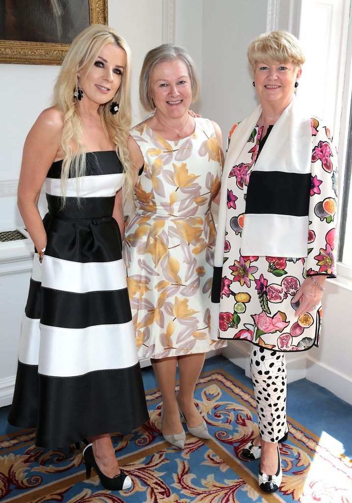 Roz Flanagan, Mary Flaherty and Miriam Ahern at the annual Cari Charity lunch hosted by Miriam Ahern at the Shelbourne Hotel, Dublin. Picture by Brian McEvoy.