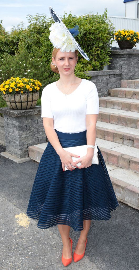 Anna Sztafinska pictured at the Killashee Irish Tatler Style Icon competition at the Tattersalls Irish Guineas Festival in Curragh Racecourse, Kildare. Picture by Brian McEvoy