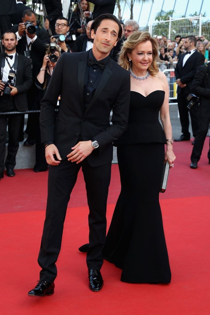Adrien Brody and Caroline Scheufele attend the Closing Ceremony of the 70th annual Cannes Film Festival at Palais des Festivals on May 28, 2017 in Cannes, France.  (Photo by Neilson Barnard/Getty Images)