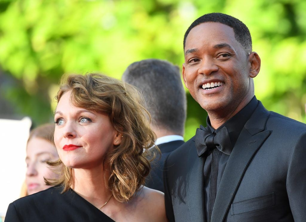 Maren Ade and Will Smith arrive on May 28, 2017 for the closing ceremony of the 70th edition of the Cannes Film Festival in Cannes, southern France.      (Photo by ANNE-CHRISTINE POUJOULAT/AFP/Getty Images)
