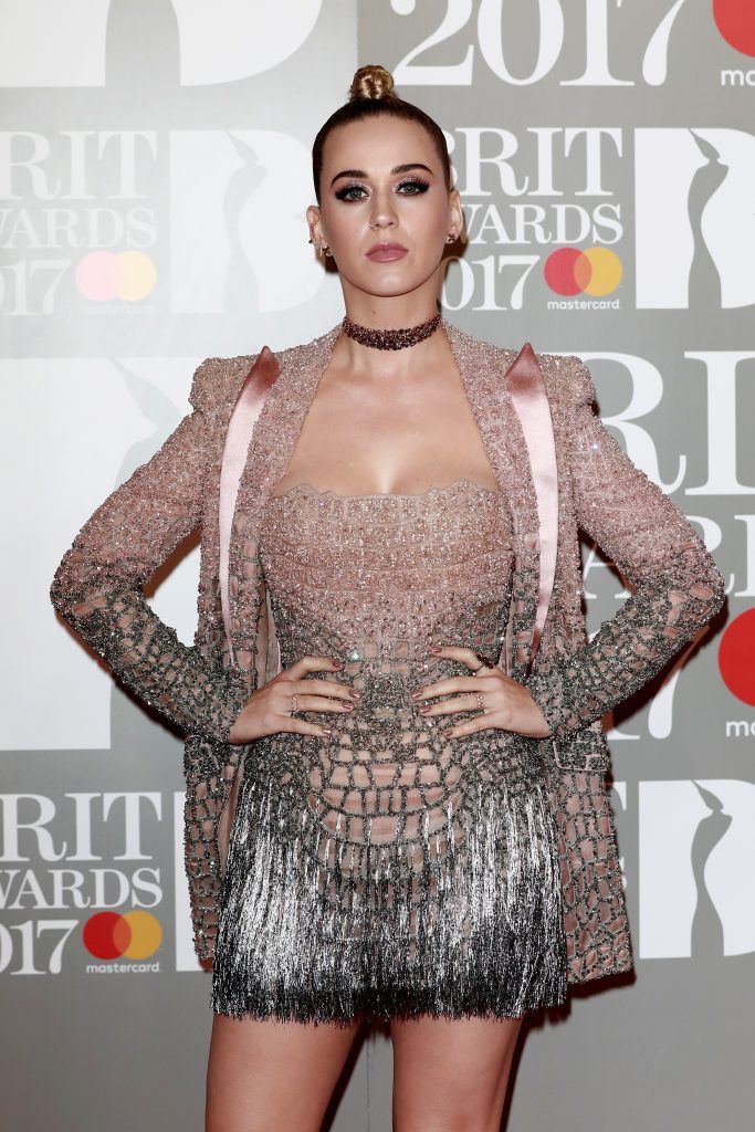 Katy Perry made the headlines after she walked out her interview with with George Shelley and Lilah Parsons at The BRIT Awards 2017. (Photo by John Phillips/Getty Images)
