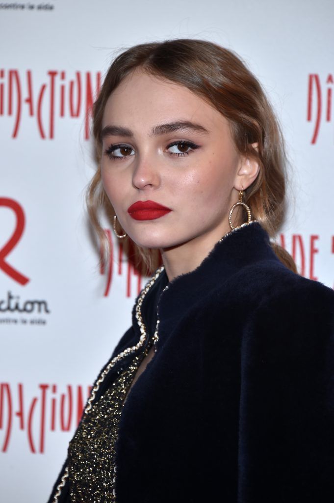 Lily-Rose Depp attends the Sidaction Gala Dinner 2017 - Haute Couture Spring Summer 2017 show as part of Paris Fashion Week on January 26, 2017 in Paris, France.  (Photo by Pascal Le Segretain/Getty Images)