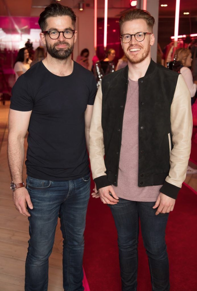 Adrian Collins & Mike Sheridan pictured at the Penneys A/W '17 preview at Primark HQ Dublin. Photo: Anthony Woods