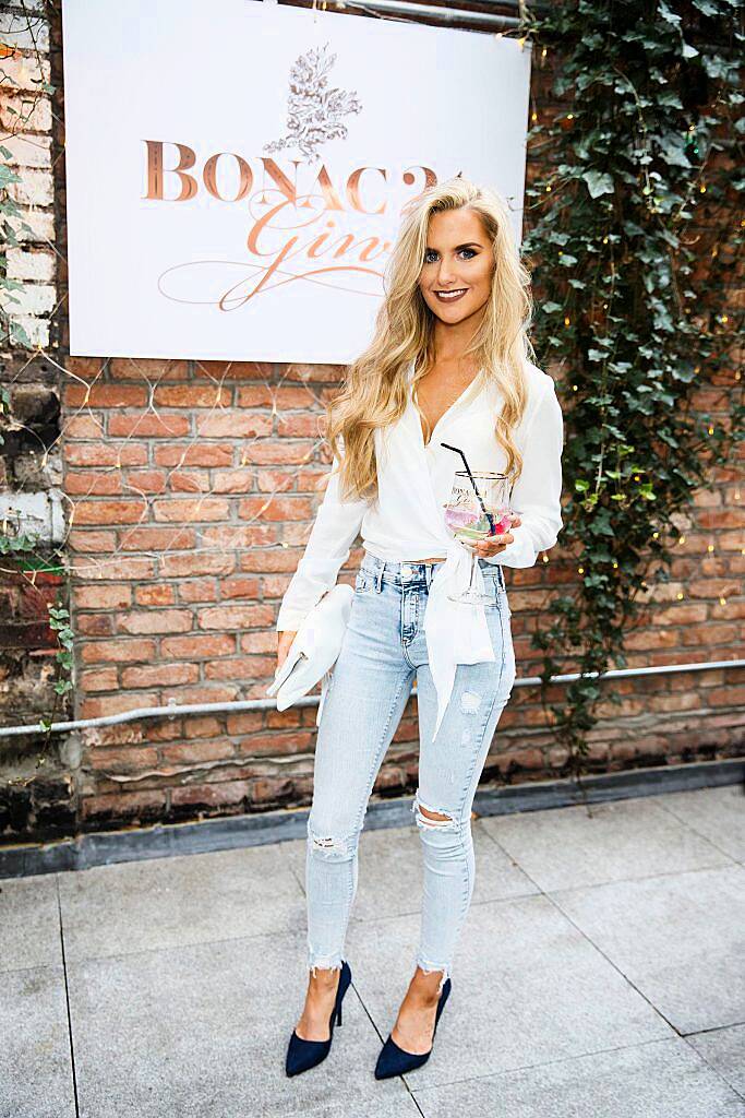 Rachel Cunningham enjoying Brunch After Hours at the launch of new premium Irish gin, Bonac 24, in The Woollen Mills. Picture Andres Poveda