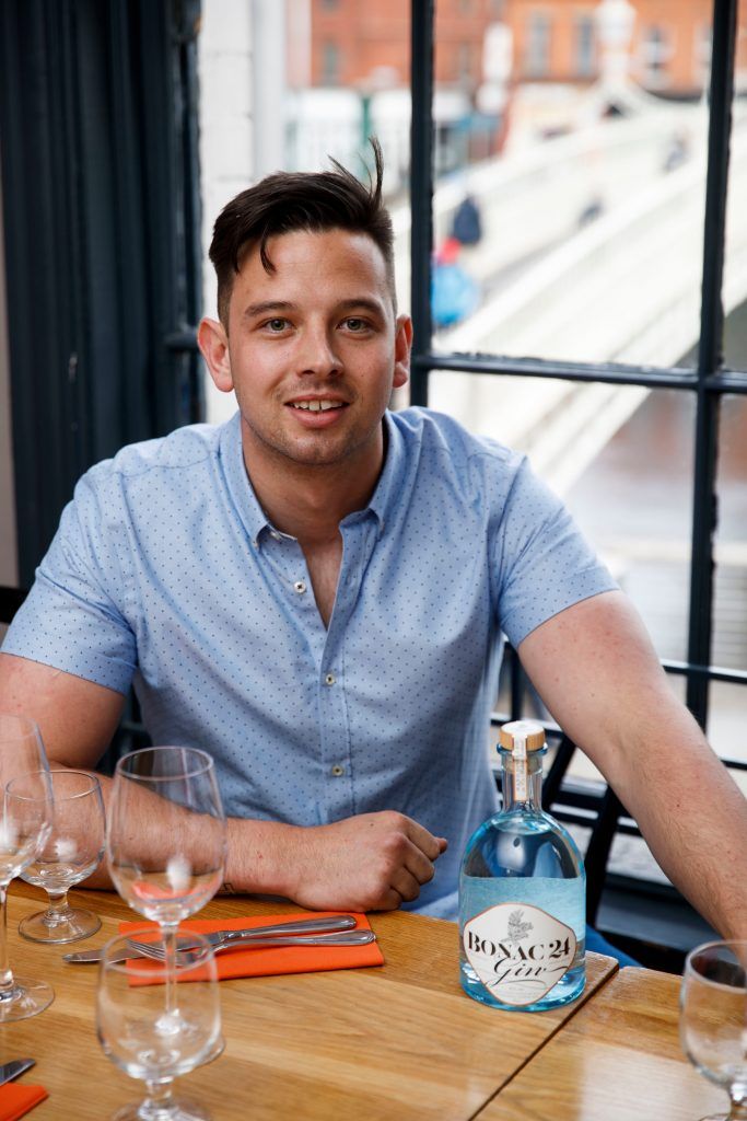 Founder of Bonac 24 Gavin enjoying Brunch After Hours at the launch of new premium Irish gin, Bonac 24, in The Woollen Mills. Picture Andres Poveda