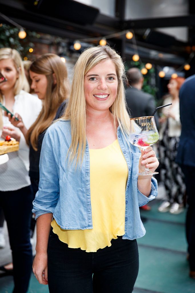 Maeve O'Neill enjoying Brunch After Hours at the launch of new premium Irish gin, Bonac 24, in The Woollen Mills. Picture Andres Poveda