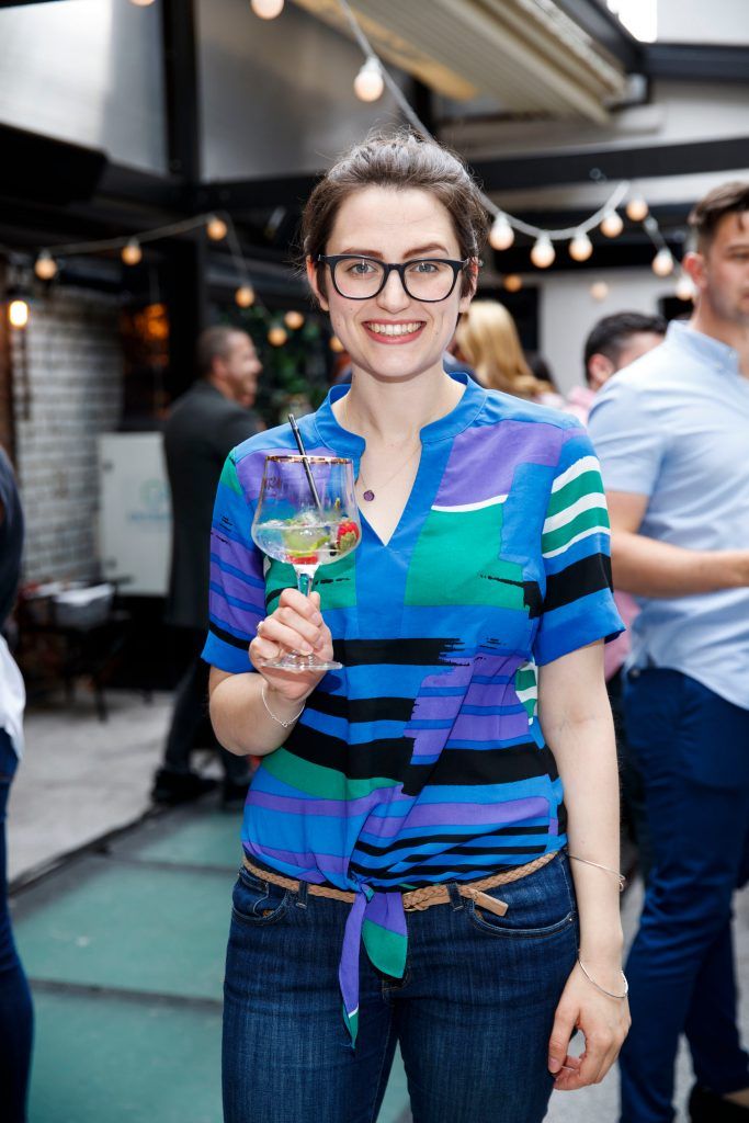 Roisin Healy enjoying Brunch After Hours at the launch of new premium Irish gin, Bonac 24, in The Woollen Mills. Picture Andres Poveda