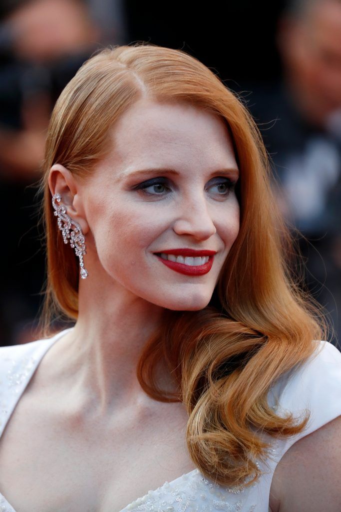 Jessica Chastain attends the Closing Ceremony of the 70th annual Cannes Film Festival at Palais des Festivals on May 28, 2017 in Cannes, France.  (Photo by Tristan Fewings/Getty Images)